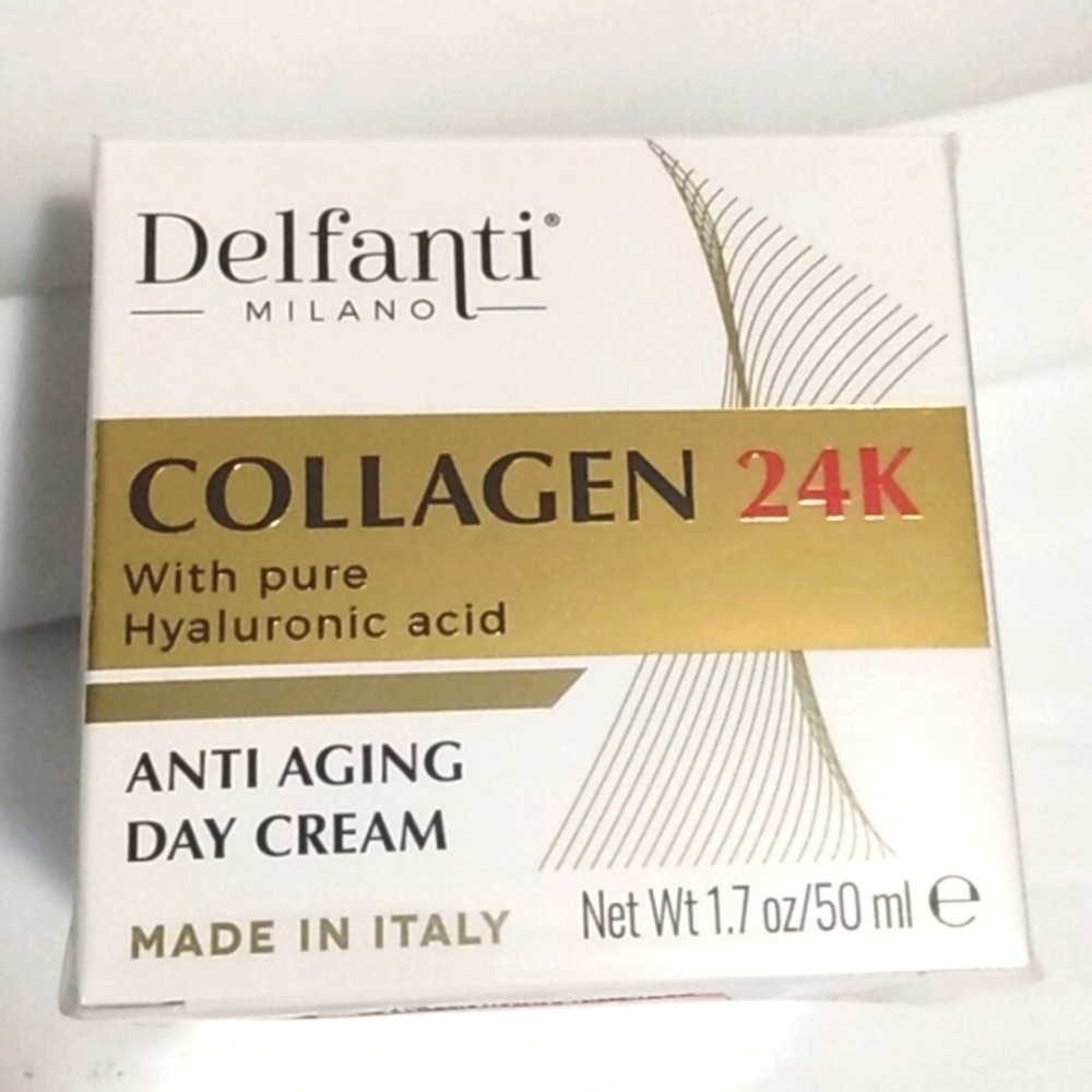 DELFANTI MILANO COLLAGEN 24K ANTI AGING DAY CREAM SIZE 1.7 Ounces NWT